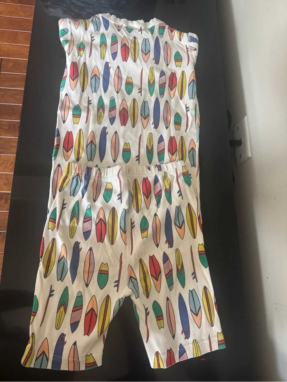 Kids Hanna Andersson Surfboard Print Pajama Shorts set